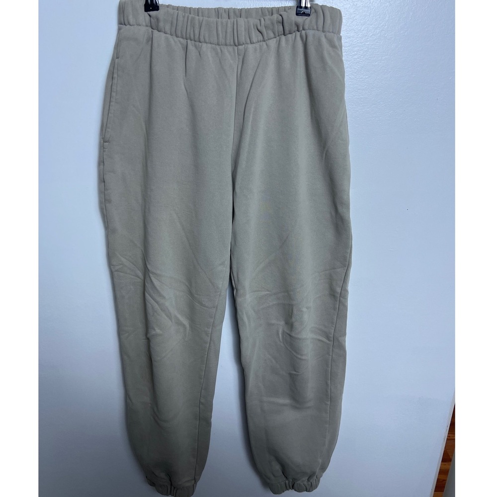 J. Galt Shanghai Men's Baggy Fleece Jogger Sweatpants Taupe Khaki Skater‎ Lounge
